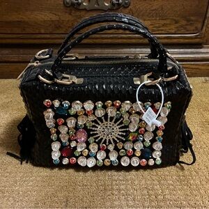 Embellished Black Handbag